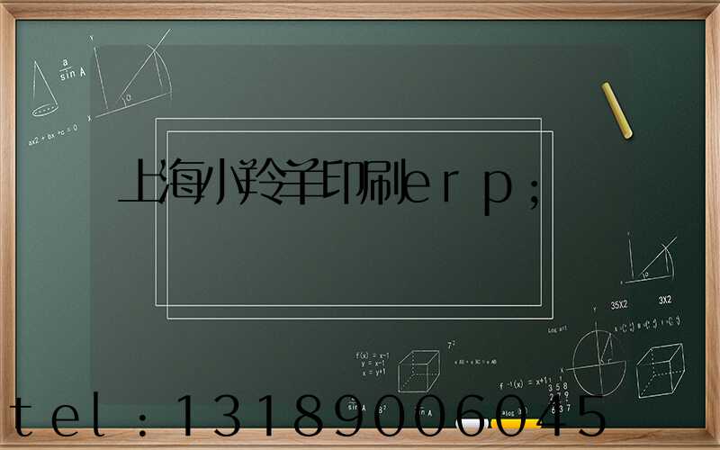 上海小羚羊印刷erp