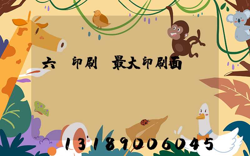 六開印刷機最大印刷面積