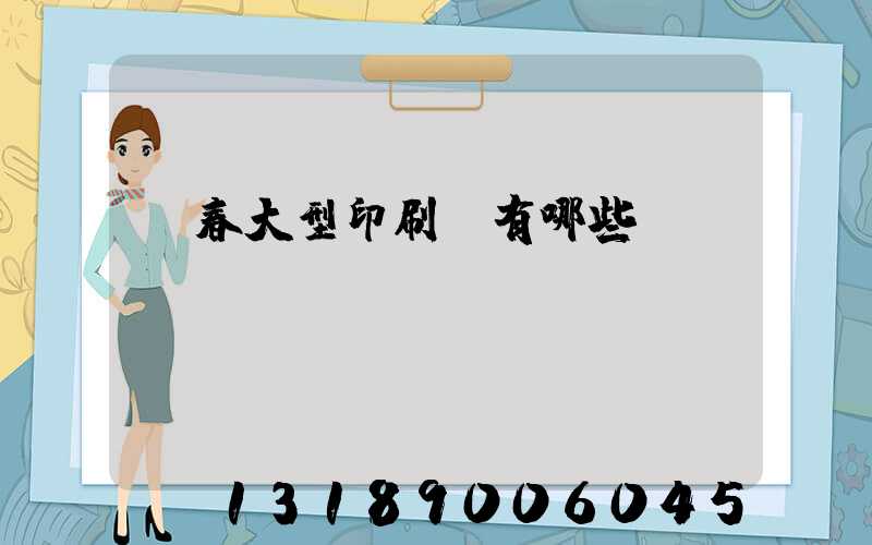 長春大型印刷廠有哪些